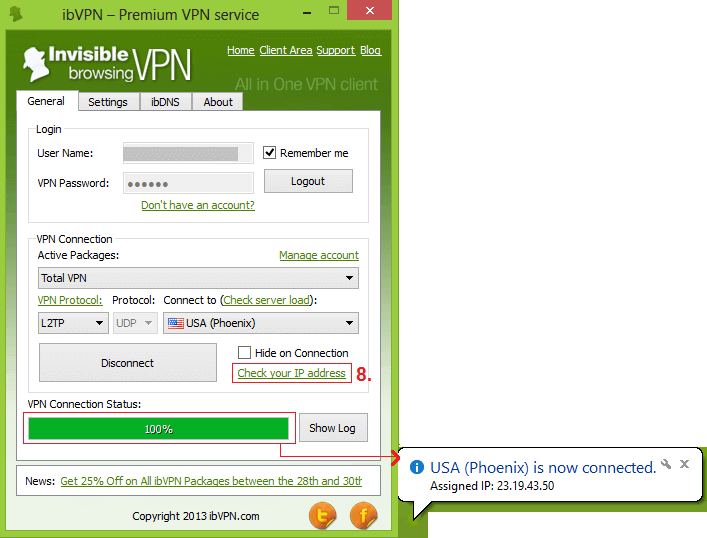 ibVPN Windows cliënt