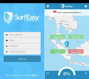 Surfeasy op Android