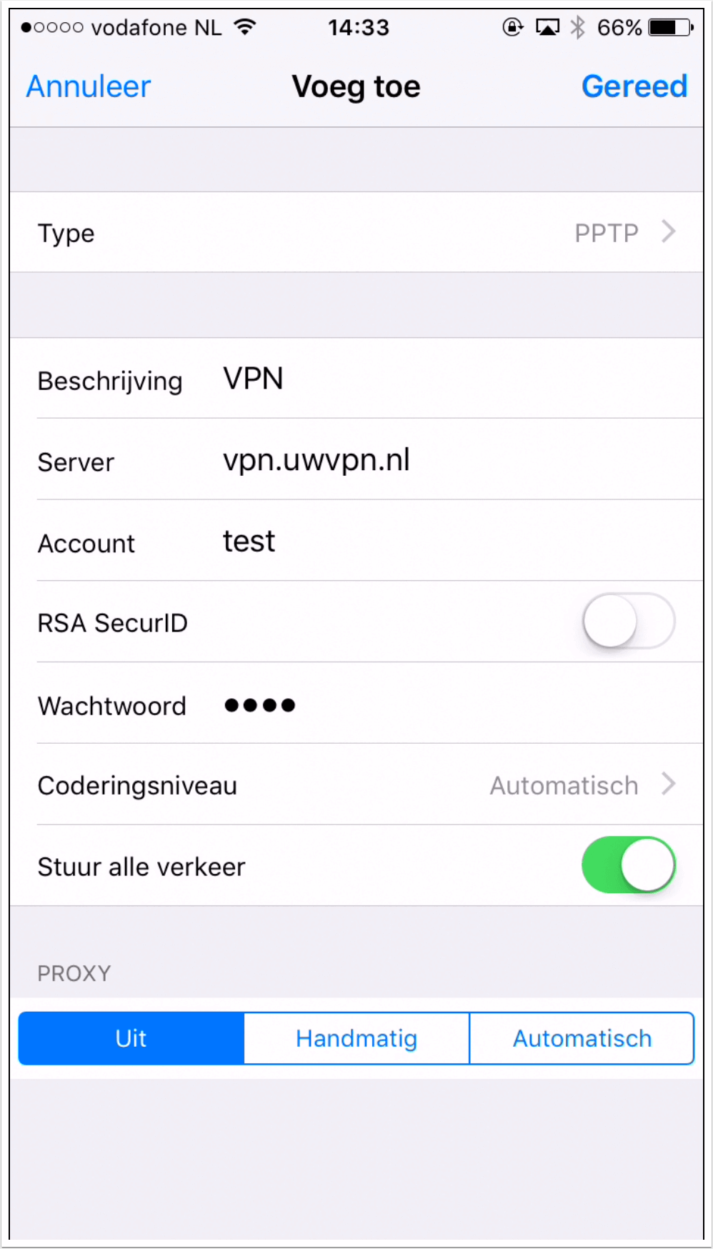 VPN op iPad instellen