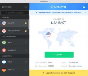 SaferVPN windows client