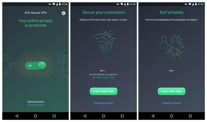 AVG Secure VPN Android